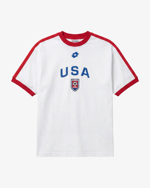 Lotto Sport White Legacy Tee USA