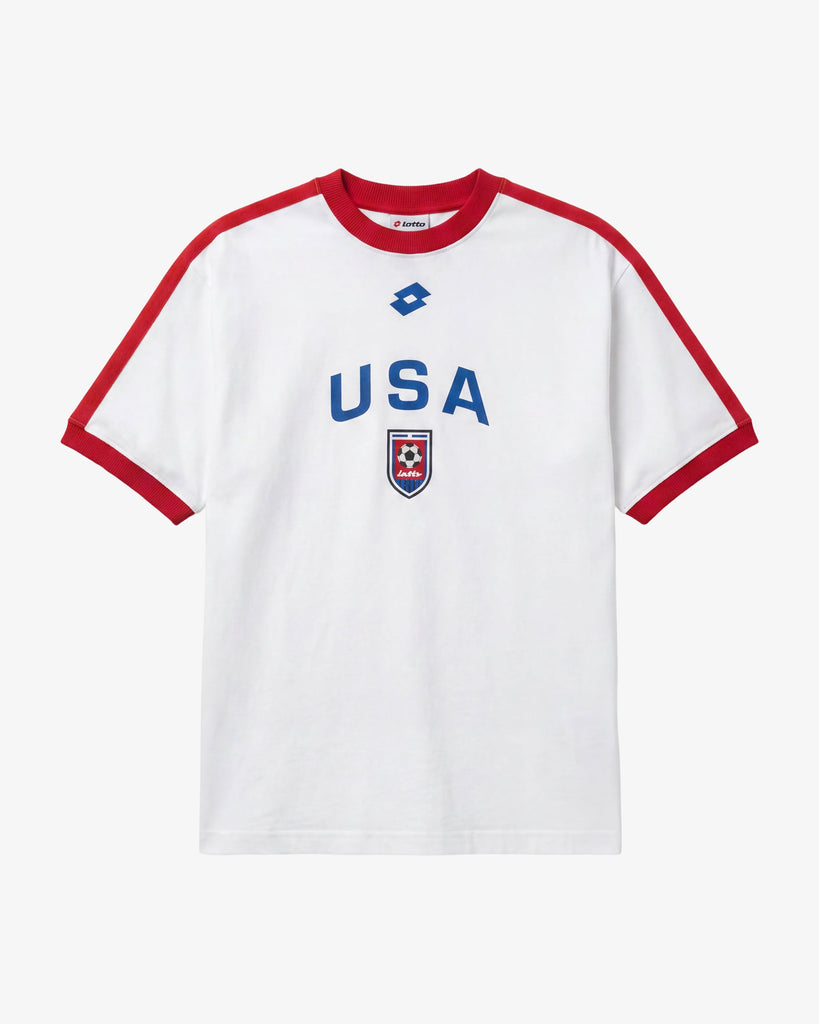 Legacy Tee USA in White | Lotto Sport